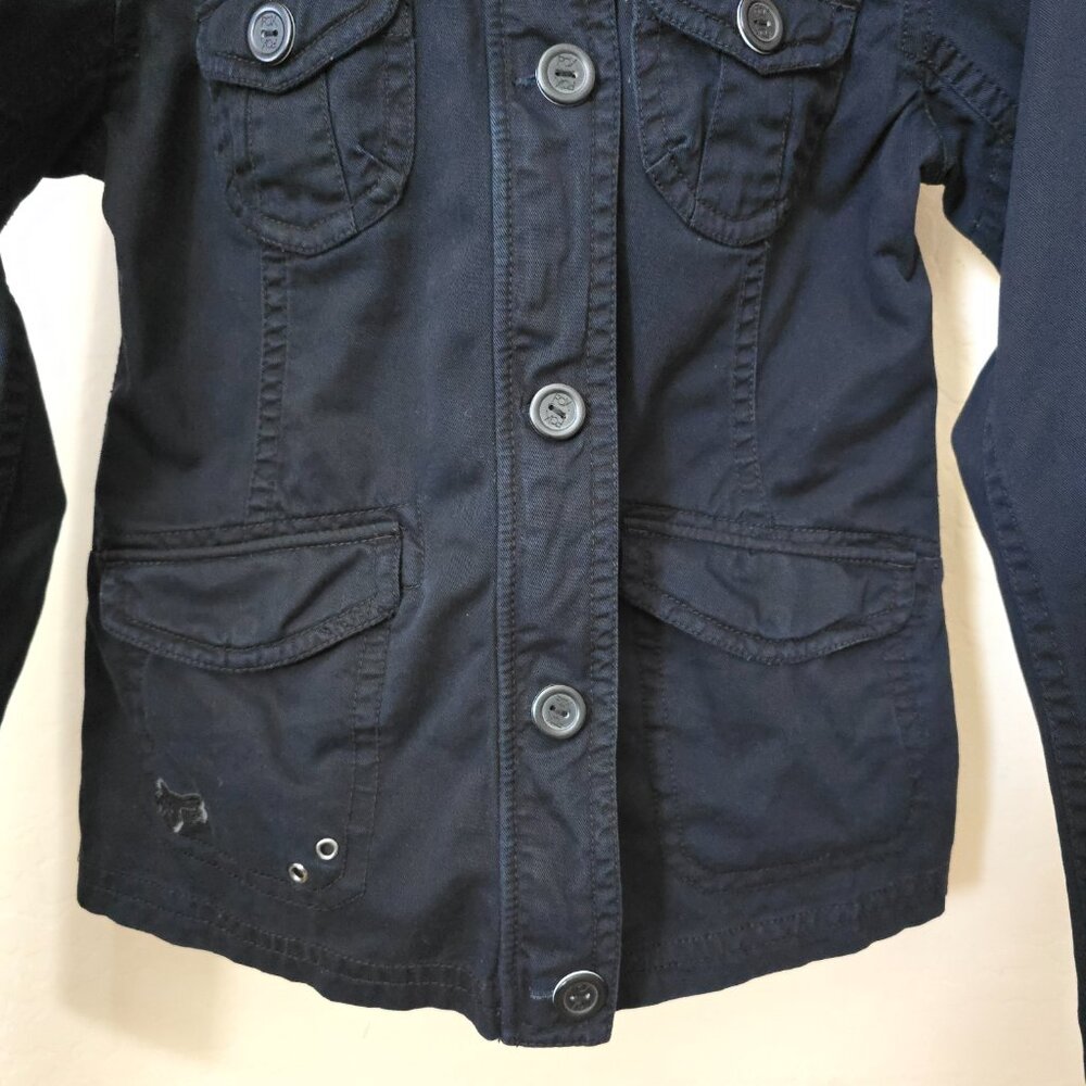 Fox Riders Company Black Utility Streetwear Jacket Medium - Picture 8 of 15